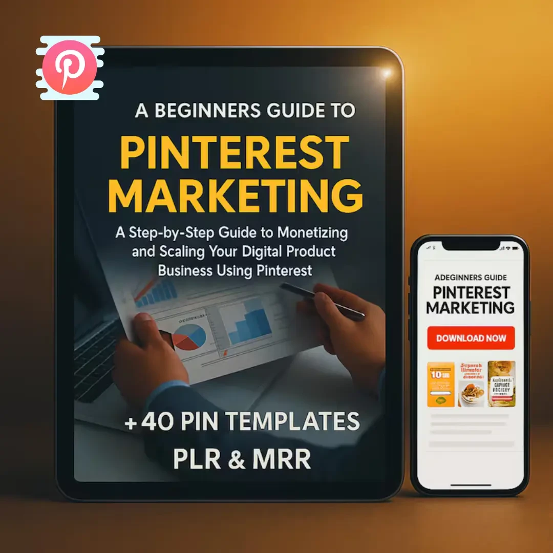 Pinterest PLR eBook + 40 Pin Templates PLR MRR