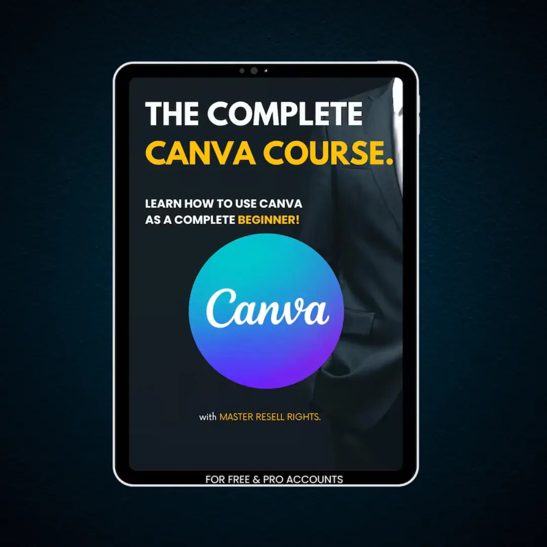 Canva Course, PLR, MRR, Canva Template, Make Money Online